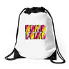 nomo fomo Drawstring Bags