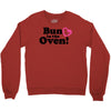 Bun in the Oven with Heart Baby Girl Crewneck Sweatshirt