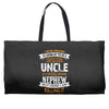 Super Cool Uncle Of A Freaking Awesome Nephew Weekender Totes