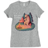 Let's Go Camping Ladies Fitted T-Shirt