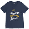 kings are born in september V-Neck Tee