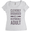 cleverly disguised Women's Triblend Scoop T-shirt