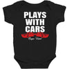 Plays With Cars Baby Bodysuit