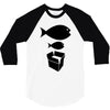 big fish little fish cardboard box   music t shirt 3/4 Sleeve Shirt