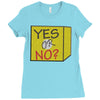 yes our no Ladies Fitted T-Shirt