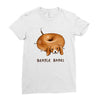 beagle bagel Ladies Fitted T-Shirt