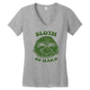 sloth so hard Women's V-Neck T-Shirt
