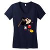 zombie mickey Women's V-Neck T-Shirt