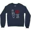love paw rhinestud Crewneck Sweatshirt