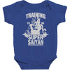 training to go super saiyan Baby Bodysuit