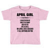 Super April Girl Toddler T-shirt