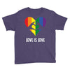 Love is Love Heart Youth Tee