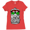 get a job, grouch! Ladies Fitted T-Shirt