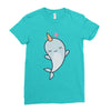 cute kawaii narwhals are cute Ladies Fitted T-Shirt