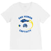 end human captivity V-Neck Tee