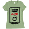 ready fire aim Ladies Fitted T-Shirt
