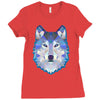 the wolf Ladies Fitted T-Shirt