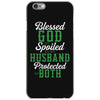 blessed god by spoiled by my husband protected by both iPhone 6/6s Case
