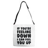 new rude birthday present Adjustable Strap Totes