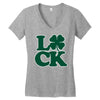 luck Women's V-Neck T-Shirt