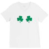 shamrock boobs V-Neck Tee