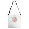 pizza math Adjustable Strap Totes