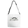 mustache Adjustable Strap Totes