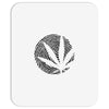 cannabis fingerprinting (black) Mousepad