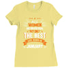 All Women Created Equal But The Best Born In January Ladies Fitted T-Shirt