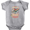 never surrender Baby Bodysuit