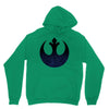 rebel logo with space pattern Unisex Hoodie
