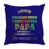verruckter papa Throw Pillow