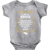 i am an aries Baby Onesie