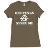old punk rock Ladies Fitted T-Shirt