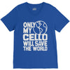 only my cello will save the world V-Neck Tee