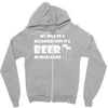 a balanced diet is a beer in each hand Zipper Hoodie