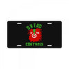 dread at the controls License Plate