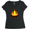 fire Women's Triblend Scoop T-shirt