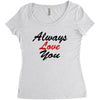 always Women's Triblend Scoop T-shirt