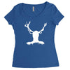 hannibal   stag Women's Triblend Scoop T-shirt