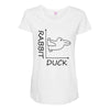 rabbit duck Maternity Scoop Neck T-shirt