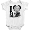 24 hour breakfast Baby Onesie