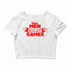 real men and women play games Crop Top