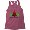 lumberjack tree merry christmas Racerback Tank