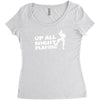 up all night playing battle gaming Women's Triblend Scoop T-shirt