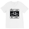 bike lane V-Neck Tee