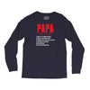Papa Noun Definition Long Sleeve Shirts