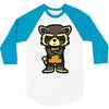 angry raccoon 3/4 Sleeve Shirt