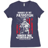 Sorry If My Patriotism Offends You Ladies Fitted T-Shirt