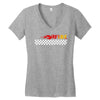 Fire White Women's V-Neck T-Shirt